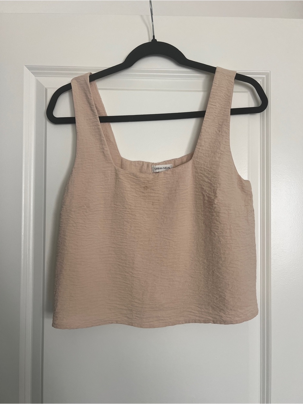 Urban Social Light Tan/blush Square Neck Tank size small